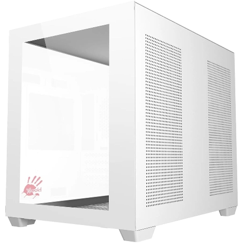 Компьютерный корпус Bloody BD-CC108 белый без БП mATX 9x120мм 2xUSB 3.0 audio bott PSU