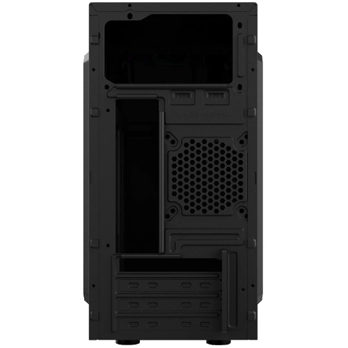 Компьютерный корпус CBR RD873, без БП, mATX Minitower 2хUSB 2.0, HD Audio+Mic, кабель питания 1.2м, черный PCC-MATX-RD873-WPSU