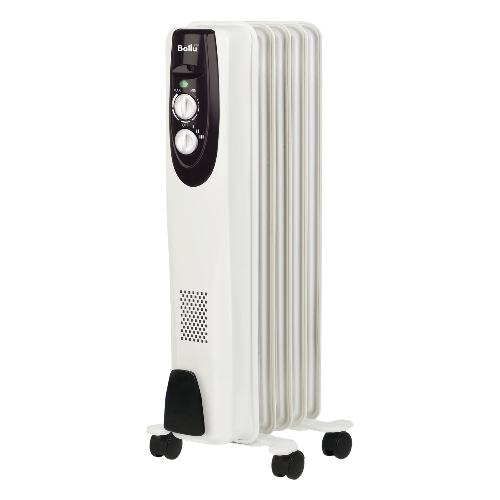 Обогреватель масляный Ballu Classic BOH/CL-05WRN (5 секций), белый, 1000 Вт, 15 м2, термостат