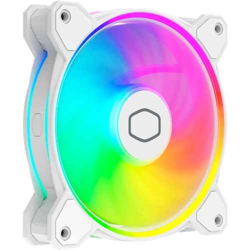Вентилятор для корпуса Cooler Master MasterFan MF120 Halo2 ARGb 120х120x25 белый 4-pin 27дБ (MFL-B2DW-21NP2-R2) Ret