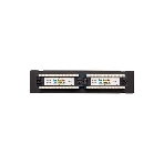 Патч-панель настенная TERACOM PRO Cat.5E неэкранированная UTP 12 портов RJ-45 Dual IDC