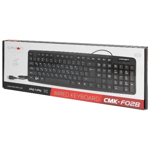 Клавиатура проводная CROWN CMK-F02B (OEM)