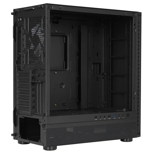 Компьютерный корпус PCCooler IE200 BK, Tempered Glass Full Tower, черный, TG, SPCC, 1x120мм ARGb E-ATX, ATX, mATX, mITX 180/380/220мм 4x2.5