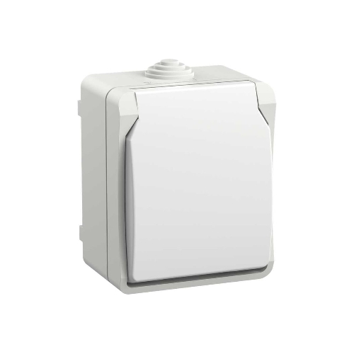 Розетка IEK ERS12-K01-16-54-DC ОП Форс РСб20-3-ФБ 16А IP54 с заземл. защ. шторки белый