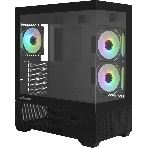 Компьютерный корпус ZALMAN CHRONIX V2, ATX, BLACK, WINDOW, 1xCombo (3.5’’ or 2.5’’), 1x3.5’’HDD, 2x2.5’’SSD, 1xUSB2.0, 1xUSB3.0, 1xUSB Type-C, SIDE 2x120мм ARGB, REAR 1x120мм ARGB
