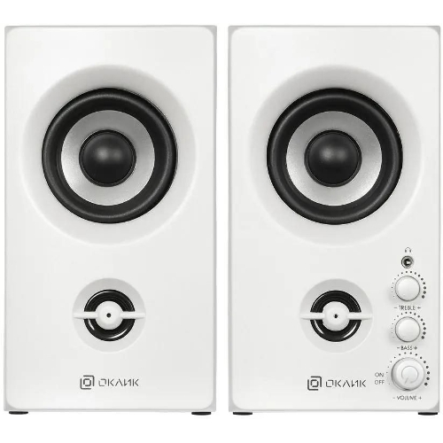 Акустическая система Oklick OK-164 2.0 белый 30Вт