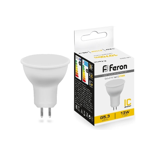 Лампа светодиодная FERON LB-960 (38188) 13 вт 230в G5.3 теплый