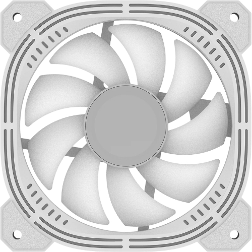 Вентилятор для корпуса Formula Nulight 12WH RGb 120х120x25 белый 3-pin 4-pin (Molex) 19.06дБ (NULIGHT 12WH FR) Ret