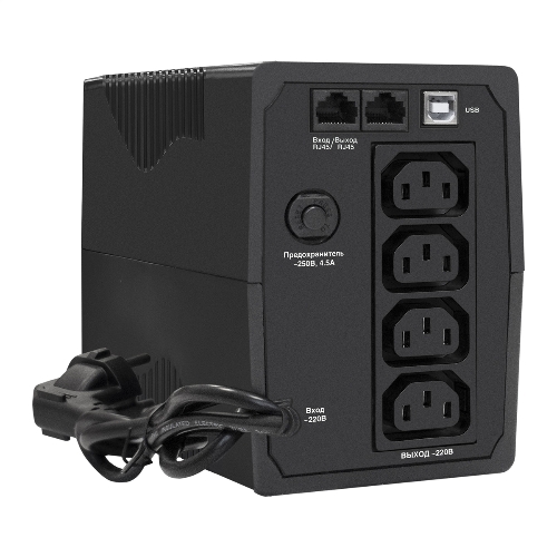 Источник бесперебойного питания ExeGate EP285579RUS SpecialPro Smart LLB-600.LCD.AVR.C13.RJ.USB 600VA/360W, LCD, AVR, 4*IEC-C13, RJ45/11, USB, черный