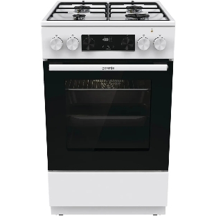 Плита комбинированная Gorenje GK5C60WJ белый, конфорок 4 газовых, духовка 62 л, 50 см x 85 см x 59.4 см