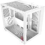 Компьютерный корпус Bloody BD-CC108 белый без БП mATX 9x120мм 2xUSB 3.0 audio bott PSU