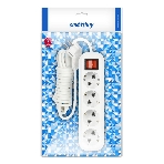 Удлинитель Smartbuy (SBE-16-4-03-ZS) 4 гнз х 3,0 м (16А/3.5 кВт, ПВС 3х1.0)