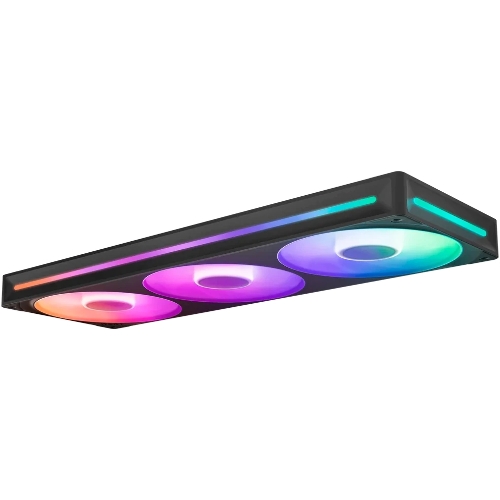 Вентилятор для корпуса Case Cooler NZXT F360 RGb Core (120x120x25мм, 4-pin PWM, RGb, 75.12CFM, 30dBA, 2400RPM, Black, Single-Frame RGb Fan Unit)