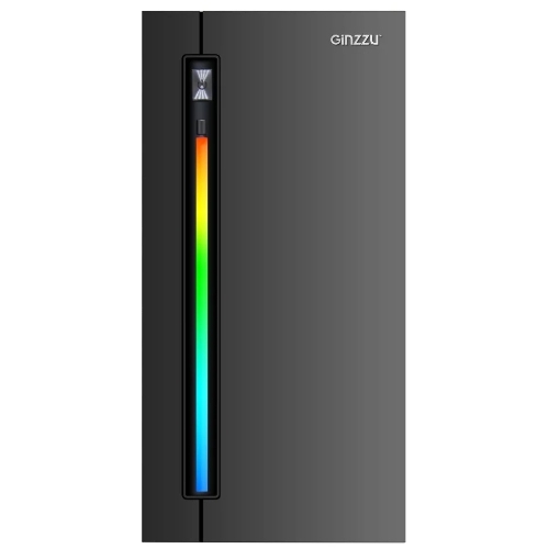 Компьютерный корпус Ginzzu D350 2хUSB 2.0,AU RGb w/o PSU