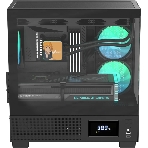 Компьютерный корпус AeroCool/Formula V Line Crystal E1M Black, MATX, USB3.0*2, Switch Display Panel