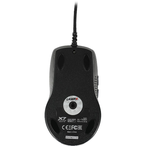 Мышь проводная A4Tech XL-750BK черный, 3600 dpi, USB, кнопки - 7