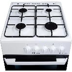 Плита газовая Hansa FCGW510029A белый, конфорок 4 газовых, духовка 53 л, 50 см x 85 см x 57 см
