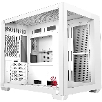 Компьютерный корпус Bloody BD-CC108 белый без БП mATX 9x120мм 2xUSB 3.0 audio bott PSU
