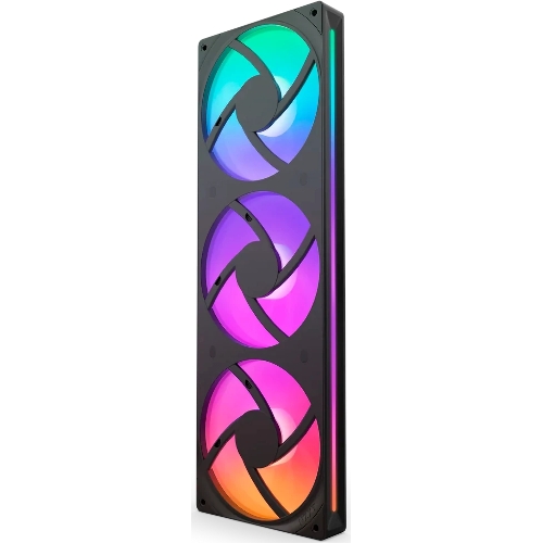 Вентилятор для корпуса Case Cooler NZXT F360 RGb Core (120x120x25мм, 4-pin PWM, RGb, 75.12CFM, 30dBA, 2400RPM, Black, Single-Frame RGb Fan Unit)