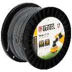 Леска для триммера Denzel двухкомпонентная круглая, 4,0мм х 69м, на DIN катушке EXTRA CORD