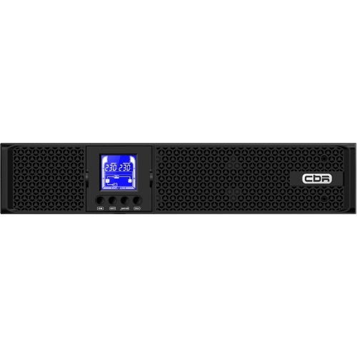 Источник бесперебойного питания CBR ESN-1KRT-8I-LCHERSC Online 1000VA/1000W RT 8 x C13, LCD, HID-USB, RS232, EPO, SNMP slot