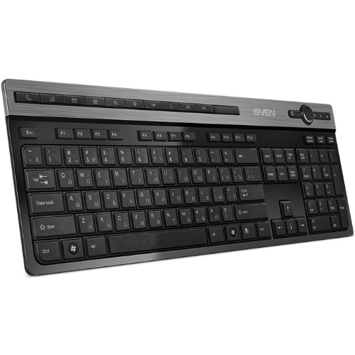 Клавиатура SVEN KB-E5500W беспроводная, радиоканал, чёрный