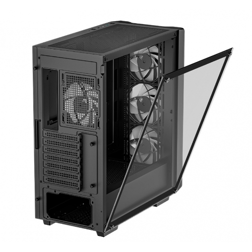 Компьютерный корпус Deepcool CC560 V2 черный без БП ATX 4x120мм 1xUSB 2.0 1xUSB 3.0 audio bott PSU