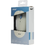 Мышь беспроводная Acer OMR205 белый/голубой, 1200 dpi, радиоканал, USB, кнопки - 3