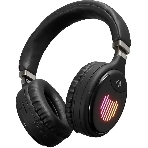 Беспроводные/проводные наушники Digma BT-16 черный, накладные, Bluetooth + проводной, складная конструкция, до 10 ч