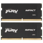Оперативная память Kingston Fury Impact, DDR5, 32Gb (2x16 Gb), 4800 MHz, CL38, SO-DIMM