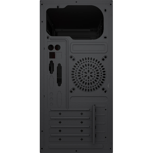 Компьютерный корпус с блоком питания Foxline 450Вт./Case Forza mATX, 450W, 2xUSB 2.0+2xUSB 3.0, Black, w/o FAN, 8 см fan PSU, power cord