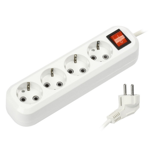 Удлинитель Smartbuy (SBE-16-4-03-ZS) 4 гнз х 3,0 м (16А/3.5 кВт, ПВС 3х1.0)