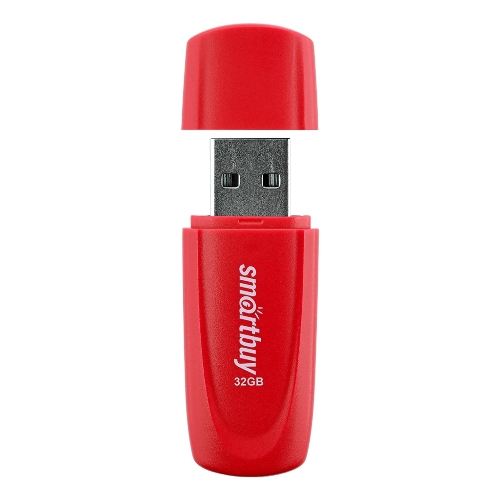 Флешка USB Smartbuy Scout Red (SB032Gb2SCR), 32Gb, USB 2.0, R/W 15/8, красный
