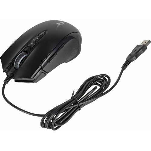 Мышь проводная A4Tech X89 черный, 2400 dpi, USB, кнопки - 8