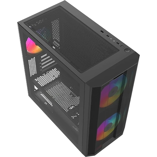 Корпус SAMA S30, Mini-Tower, чёрный, 2 x 140 мм, 1 x 120 мм