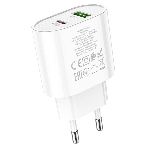 Сетевое зарядное устройство HOCO (6931474757319) C95A Lineal PD 20W+QC3.0 (белый)