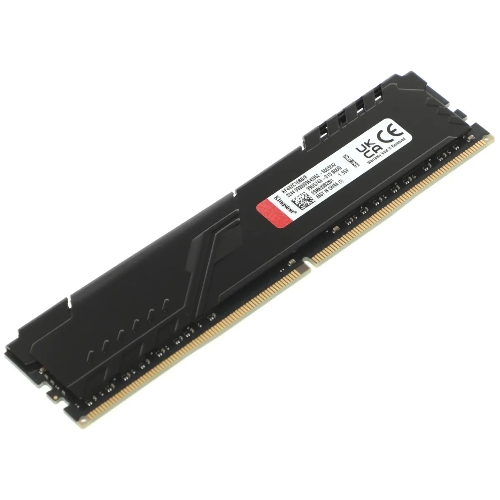 Оперативная память Kingston Fury Beast Black, DDR4, 8GB (1x8GB), 3200MHz, CL16, с радиатором, черный