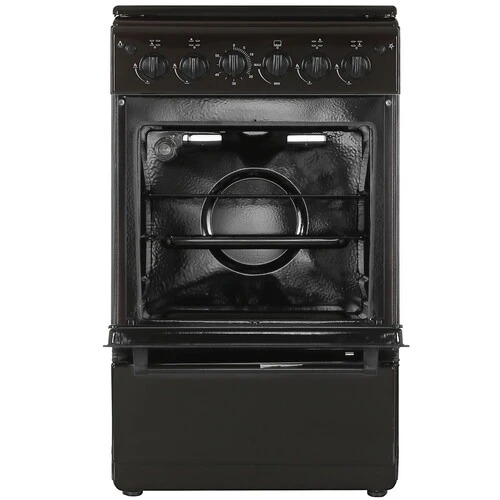 Плита газовая Cezaris ПГ 2150-11 коричневый, конфорок 4 шт, духовка 43 л, 51 см x 85 см x 55 см