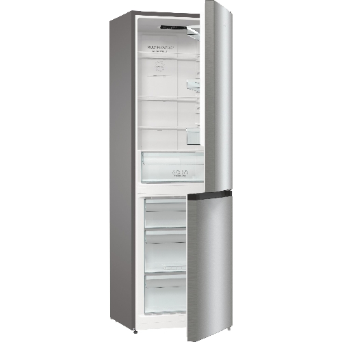 Холодильник Gorenje NRKE62XL серебристый металлик двухкамерный 203/99л морозилка снизу, No Frost