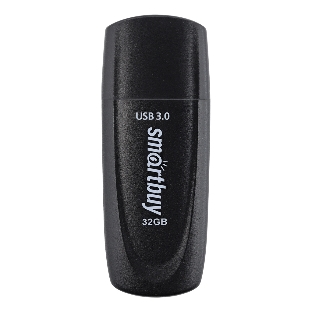 Флешка USB Smartbuy Scout Black (SB032GB3SCK), 32Gb, USB 3.0, R/W 100/40, черный