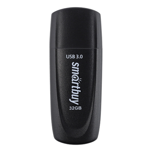 Флешка USB Smartbuy Scout Black (SB032GB3SCK), 32Gb, USB 3.0, R/W 100/40, черный