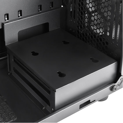 Компьютерный корпус Silverstone SST-PS15B-PRO Precision Mini Tower Micro ATX Computer Case, tempered glass, 2x 120мм ARGb, 1x ARGb Controller, black