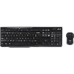 Комплект клавиатура+мышь Logitech MK270 беспроводной, USB, 1000 DPI, чёрный (неоригинальная гравировка)