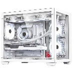 Компьютерный корпус Bloody BD-CC108 белый без БП mATX 9x120мм 2xUSB 3.0 audio bott PSU