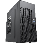 Компьютерный корпус с блоком питания Foxline 450Вт./Case Forza mATX, 450W, 2xUSB 2.0+2xUSB 3.0, Black, w/o FAN, 8 см fan PSU, power cord