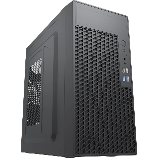 Компьютерный корпус с блоком питания Foxline 450Вт./Case Forza mATX, 450W, 2xUSB 2.0+2xUSB 3.0, Black, w/o FAN, 8 см fan PSU, power cord