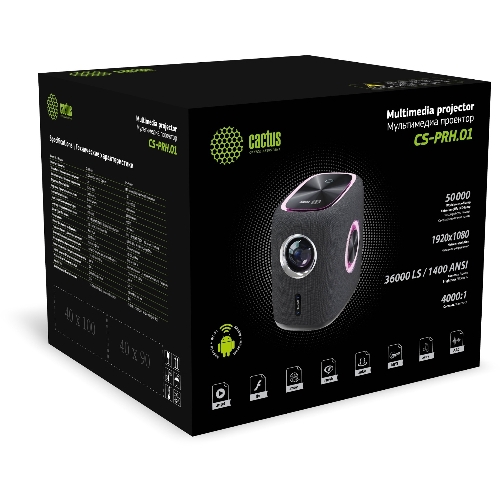Проектор Cactus CS-PRH.01B.WUXGA-A 2LCD 1400Lm ANSI (1920x1080) 4000:1 ресурс лампы:50000часов 2xUSB typeA 2xHDMI 4кг