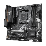 Материнская плата Gigabyte B550M AORUS ELITE, AM4, AMD B550, 4xDDR4, 4xSATA, 2xM.2, 2xPCIe x16, HDMI, DVI, 1xGb LAN, 8xUSB, 3x3.5 мм, 7.1, microATX