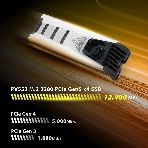 Накопитель SSD Patriot PV553, 4Tb, PCIe 5.0 x4, M.2 2280, NVMe, R/W 12400/11800, с активным охлаждением