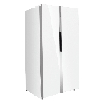 Холодильник Maunfeld MFF177NFW Slim Inverter белый двухкамерный 352/198л морозилка слева, No Frost, Side by Side